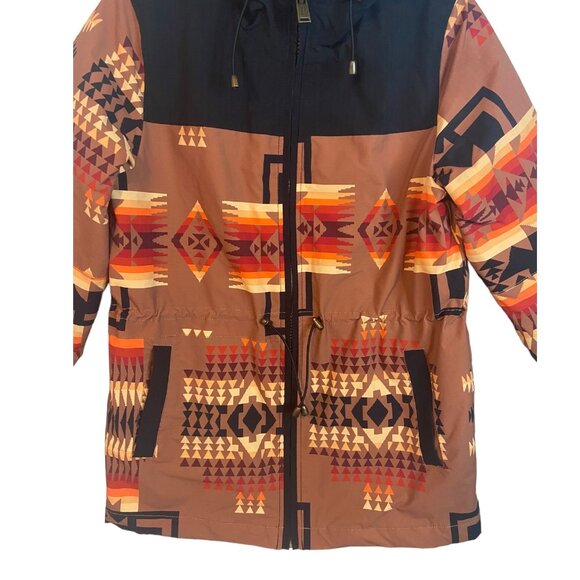 Pendleton XS Sheridan Aztec jacket western wear orange brown black - Picture 10 of 12